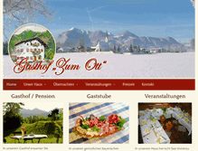 Tablet Screenshot of gasthof-ott.de